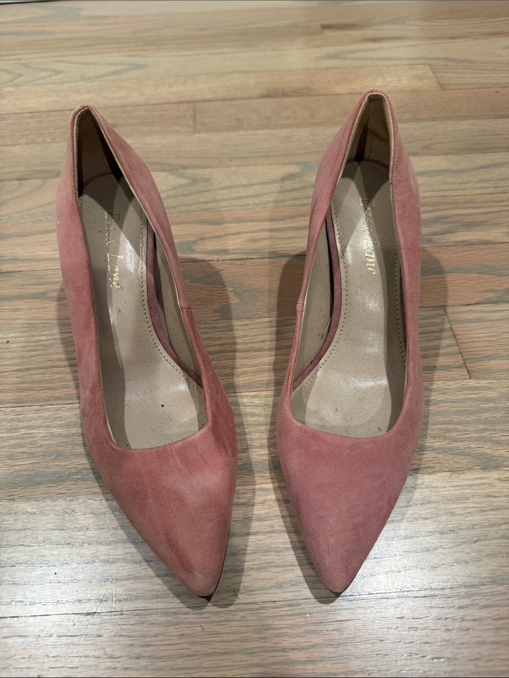 Essex Lane Rose Suede Pointed Toe Pumps